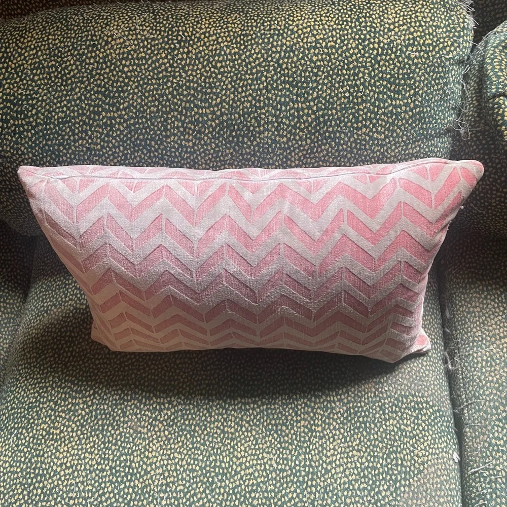 Vintage Galbraith & Paul Hand Block Printed Throw Pillow